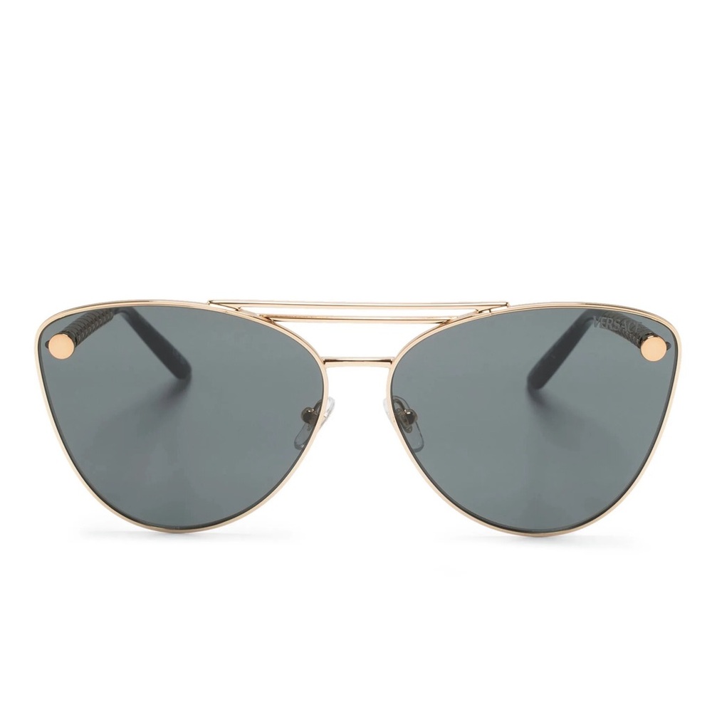 Versace Tubular Greca cat eye sunglasses